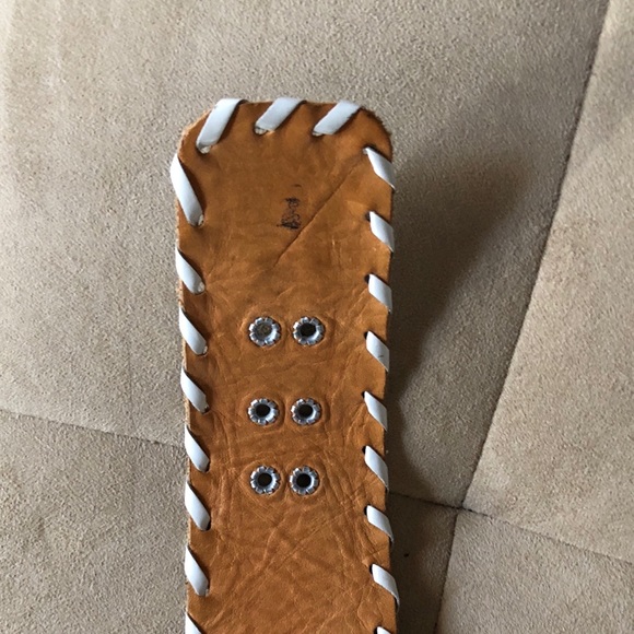 Hand made leather belt.
